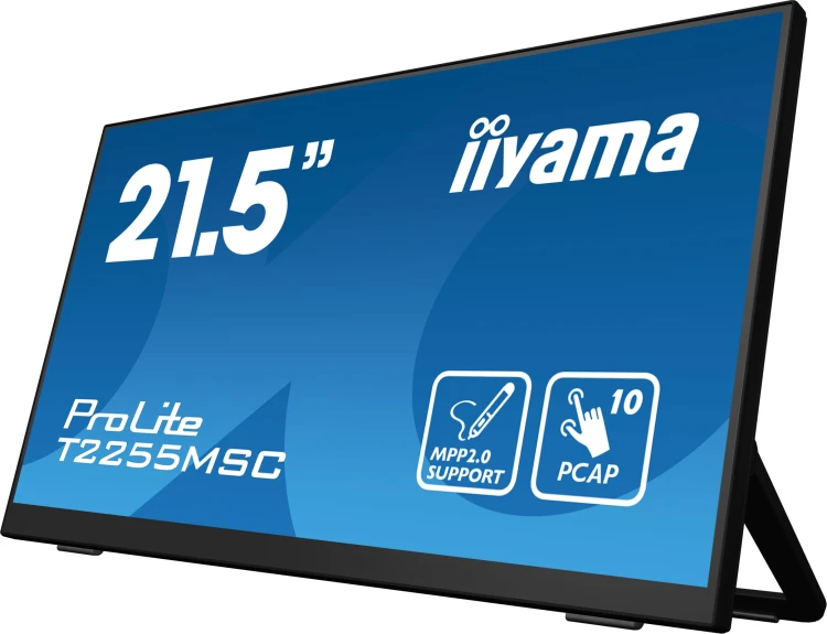 iiyama ProLite T2255MSC-B1 monitor komputerowy 54,6 cm (21.5") 1920 x 1080 px Full HD LCD Ekran doty