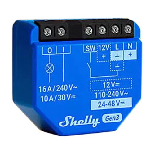 Shelly Relais ""1 Gen3"" max 16A WLAN BT