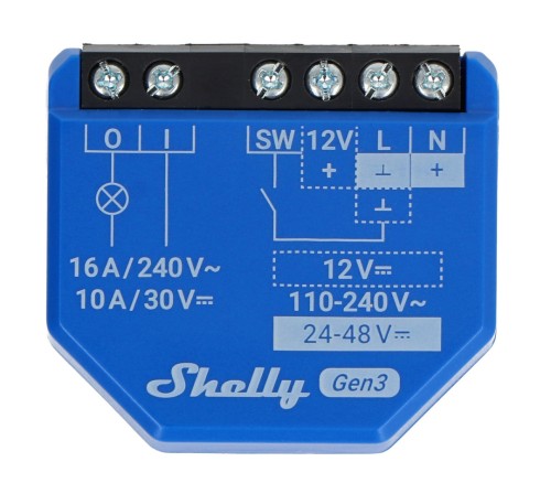Shelly Relais ""1 Gen3"" max 16A WLAN BT