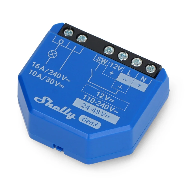 Shelly Relais ""1 Gen3"" max 16A WLAN BT
