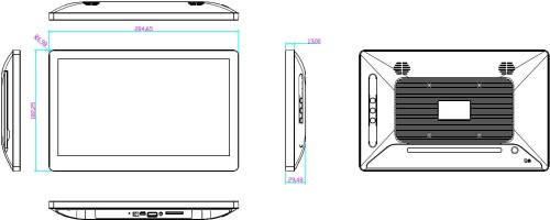 ALLNET Touch Display Tablet 12 Zoll PoE mit 8GB/64GB RK3568 Android 13,PrimeOne-120