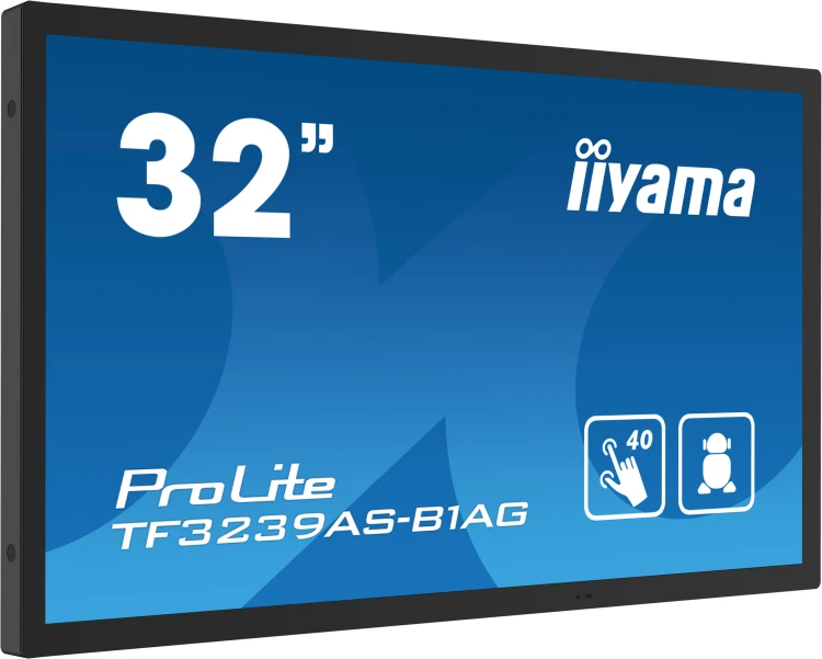 iiyama TF3239AS-B1AG monitor komputerowy 80 cm (31.5") 1920 x 1080 px Full HD LED Ekran dotykowy Cza