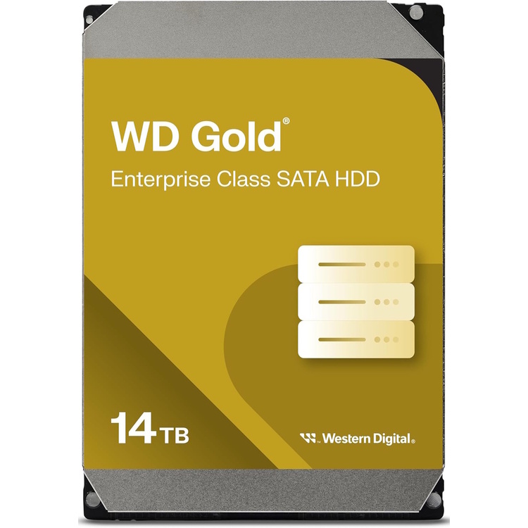 14TB WD Gold 6Gb/s 8,89cm 3,5Zoll 512MB cache 7200rpm internal RoHS compliant Enterprise HDD Bulk
