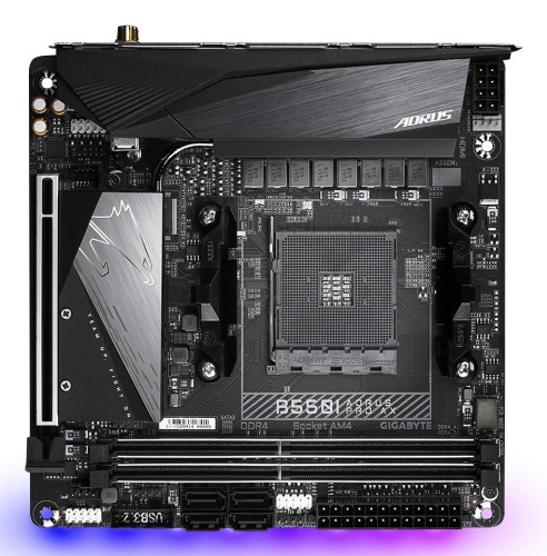 GIGABYTE B550I AORUS PRO AX płyta główna AMD B550 Socket AM4 mini ITX