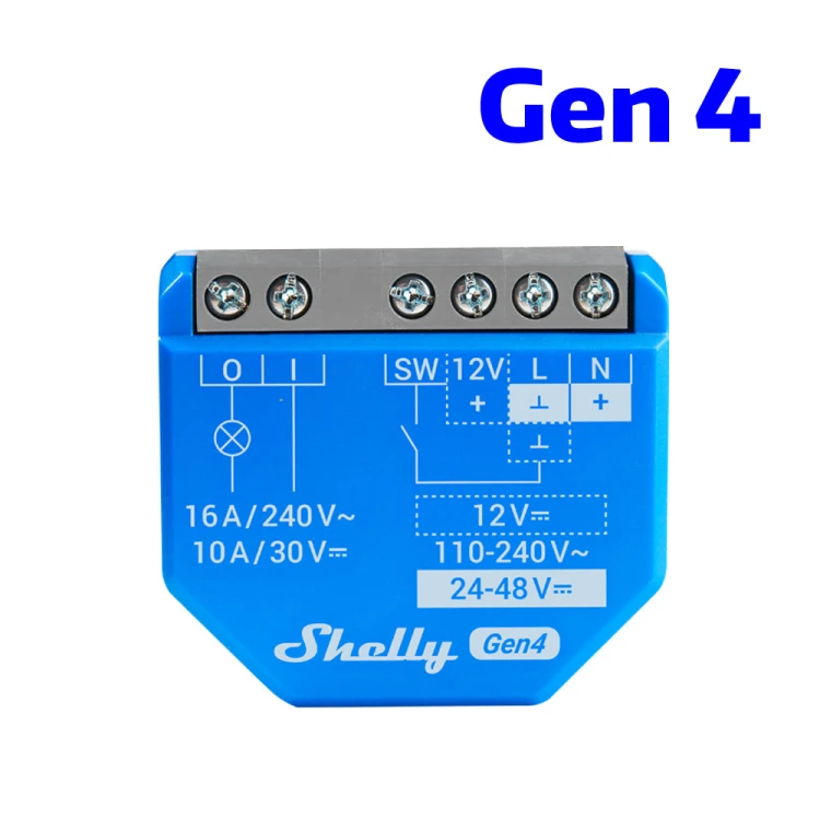 · Unterputz · 1 Gen4 · Relais · max 16A · 1 Kanal · WLAN · Matter · Zigbee · Bluetooth
