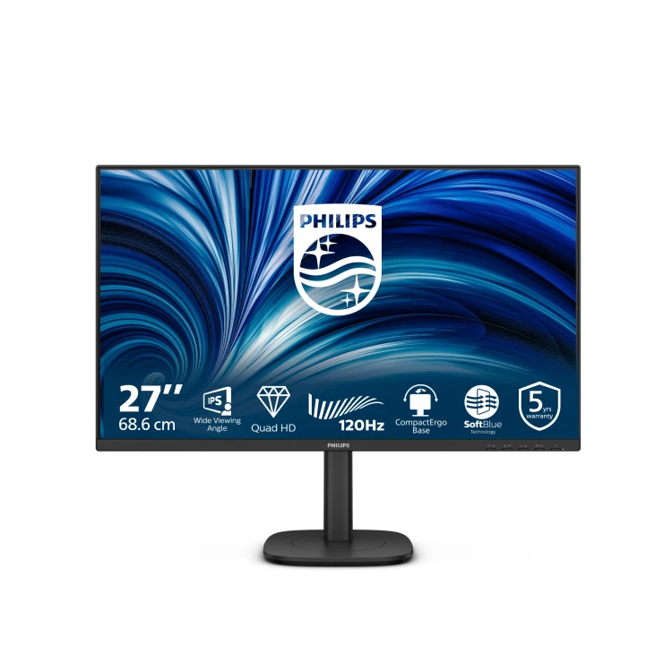 Philips 27B2N3500J/00 monitor komputerowy 68,6 cm (27") 2560 x 1440 px 2K LCD Czarny