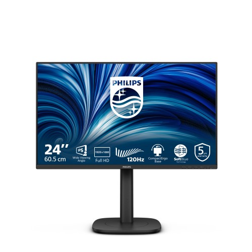 Philips 3000 series 24B2N3200J/00 monitor komputerowy 60,5 cm (23.8") 1920 x 1080 px Full HD LCD Cza
