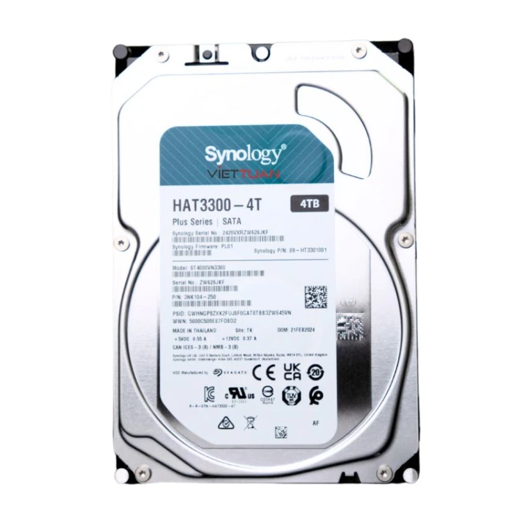 Synology HDD HAT3300-4T 4TB SATA HDD Plus Series