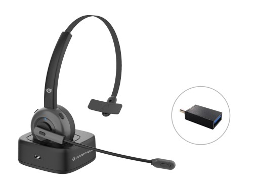 Conceptronic POLONA03BD słuchawki/zestaw słuchawkowy Bezprzewodowy Opaska na głowę Biuro/centrum