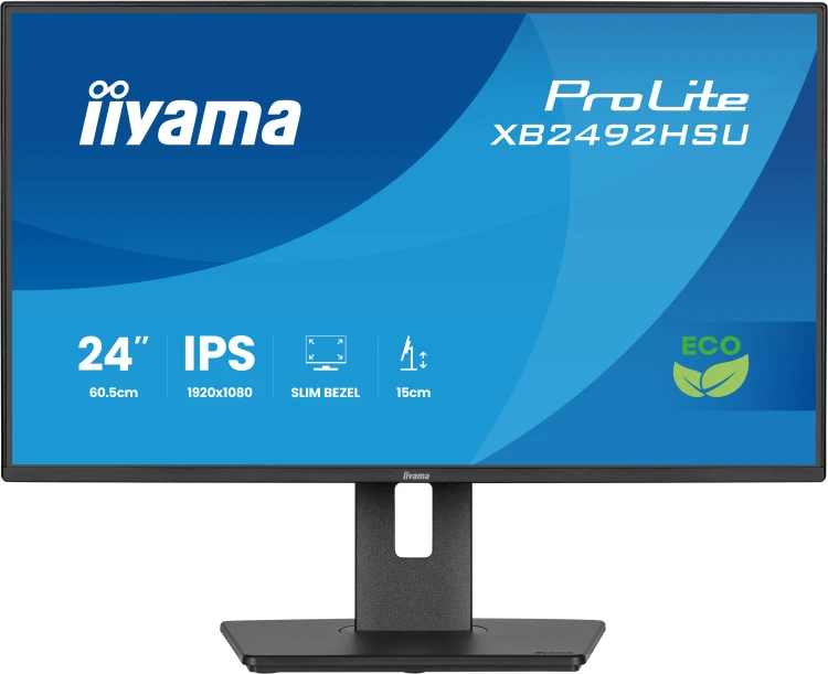 iiyama ProLite XB2492HSU-B1 monitor komputerowy 60,5 cm (23.8") 1920 x 1080 px Full HD LED Czarny