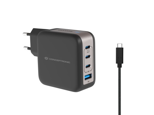 Conceptronic ALTHEA18B ładowarka do urządzeń przenośnych Uniwersalne Czarny Prąd przemienny Szy