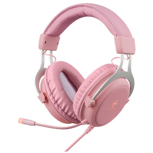 Deltaco Headset Gaming Stereo Klinke LED pink