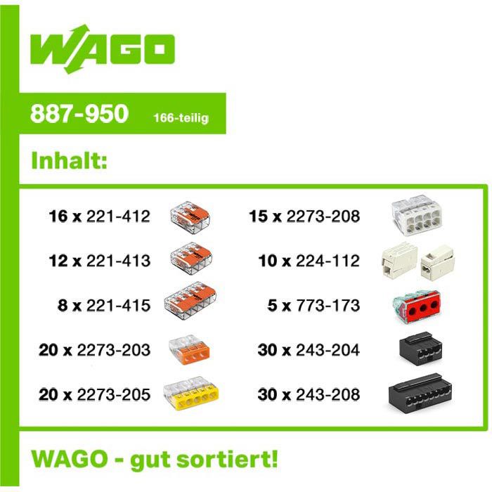 Wago Verbindungsklemmen Set L-BOXX® Mini Serien 221. 2273. 773. 224. 243