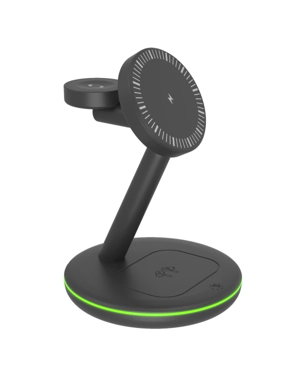 ICY BOX IB-SH102-CH Słuchawki, Smartfon, Smartwatch Czarny Szybkie ładowanie Wewnętrzna