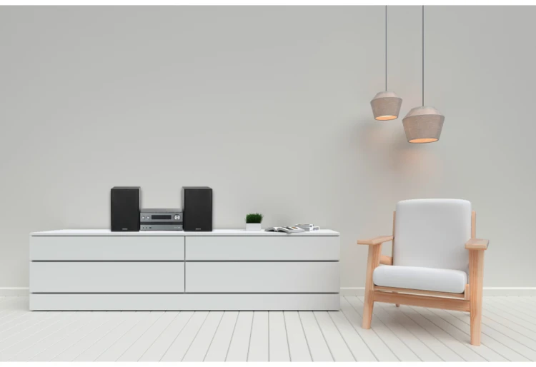 Kenwood M-918DAB-H domowe urządzenie audio System micro domowego audio 10 W Aluminium, Czarny